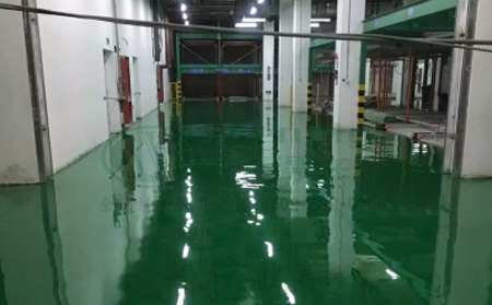 11月安定安定环氧地坪施工高峰来袭，梦得来化工多项目同步推进保交付